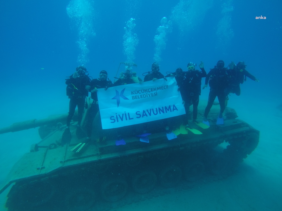 KÜÇÜKÇEKMECE SİVİL SAVUNMA EKİPLERİNE, ANTALYA’DA BRÖVELİ DALGIÇLIK EĞİTİMİ