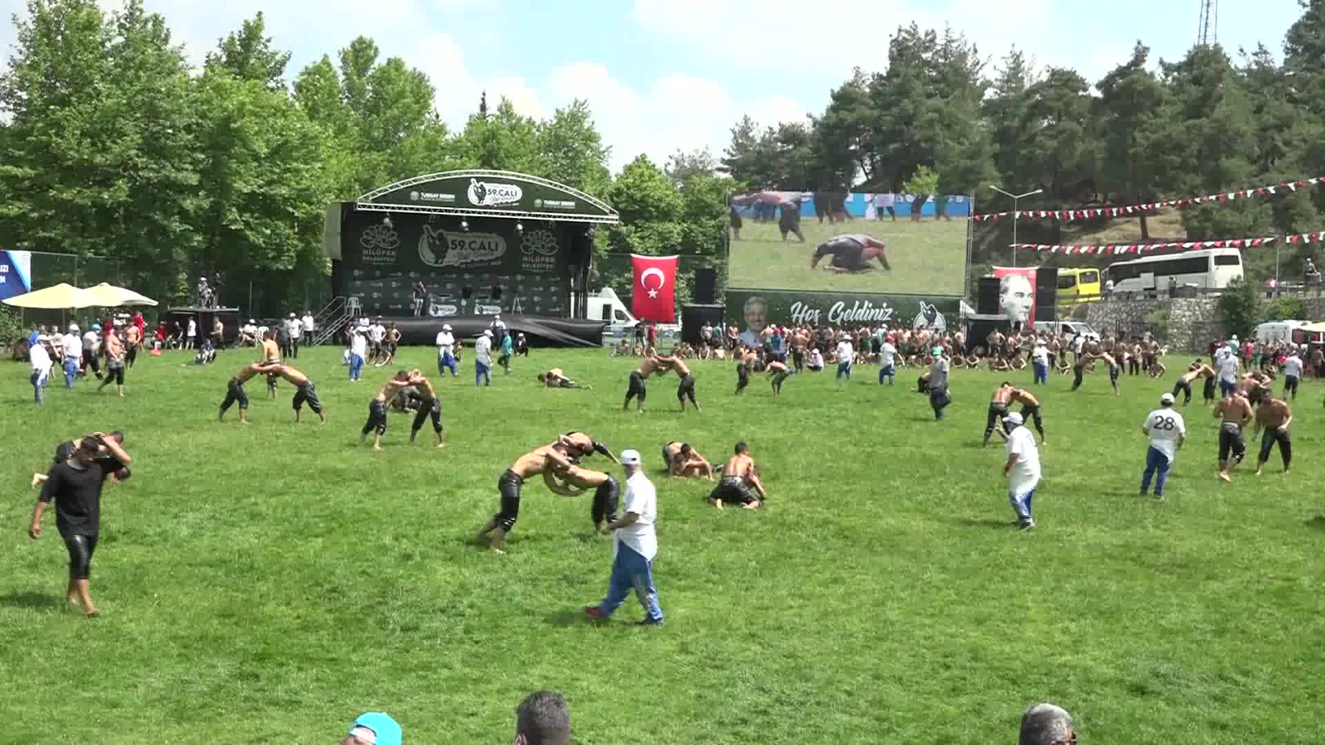 59. GELENEKSEL ÇALI GÜREŞLERİ’NE REKOR KATILIM