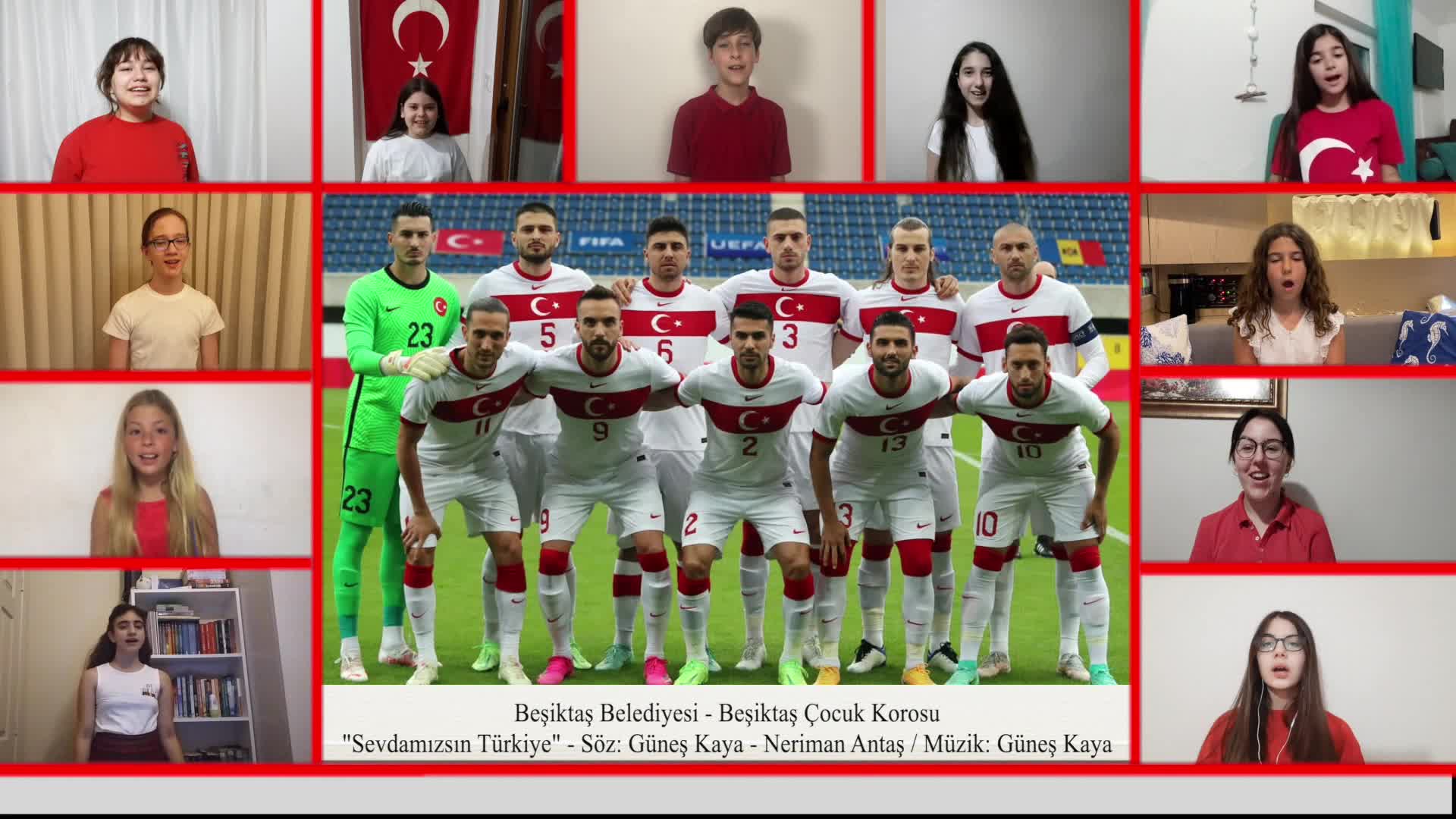 BEŞİKTAŞ ÇOCUK KOROSU’NDAN A MİLLİ TAKIMA "EURO 2020" MARŞI