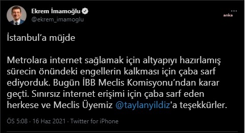 İSTANBUL METROLARINDA SINIRSIZ İNTERNET DÖNEMİ BAŞLIYOR