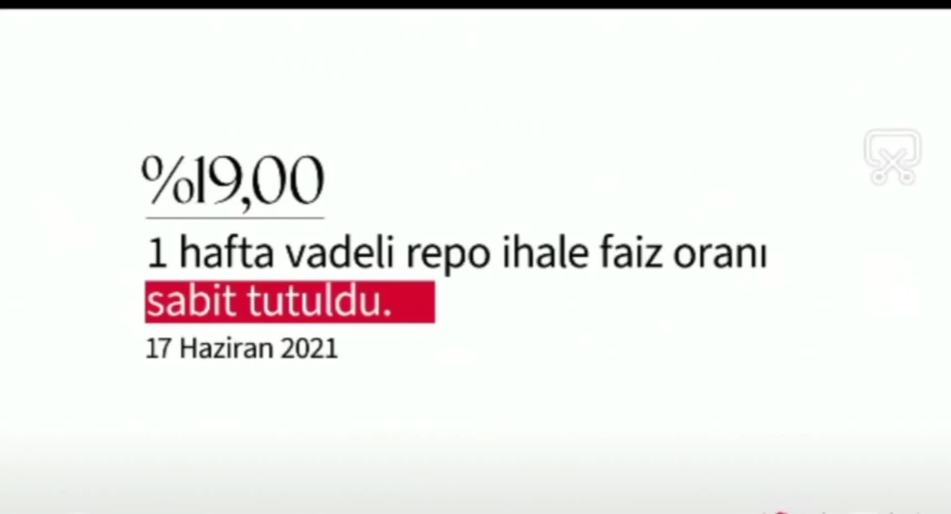 MERKEZ BANKASI FAİZİ YÜZDE 19’DA SABİT TUTTU