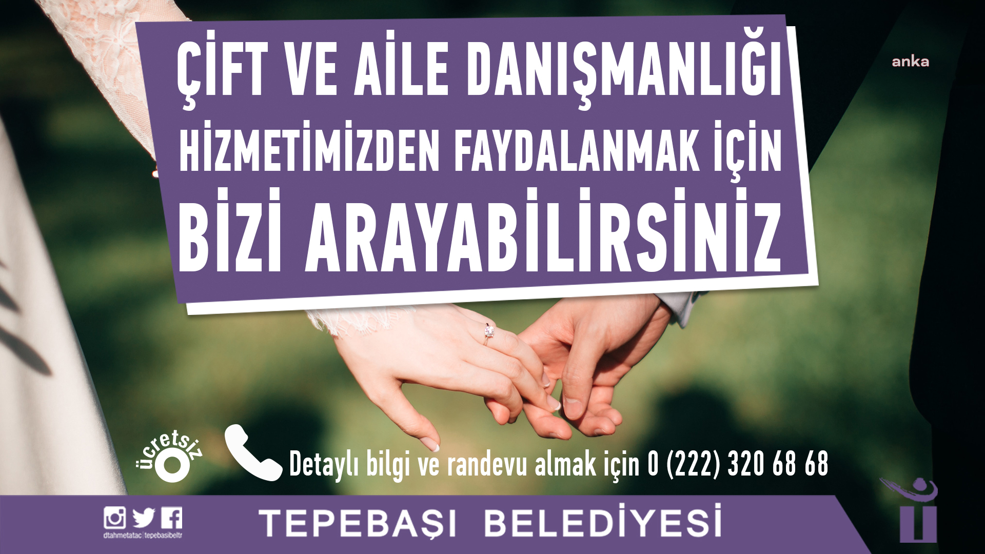TEPEBAŞI BELEDİYESİ'NDEN ONLINE DANIŞMANLIK HİZMETİ