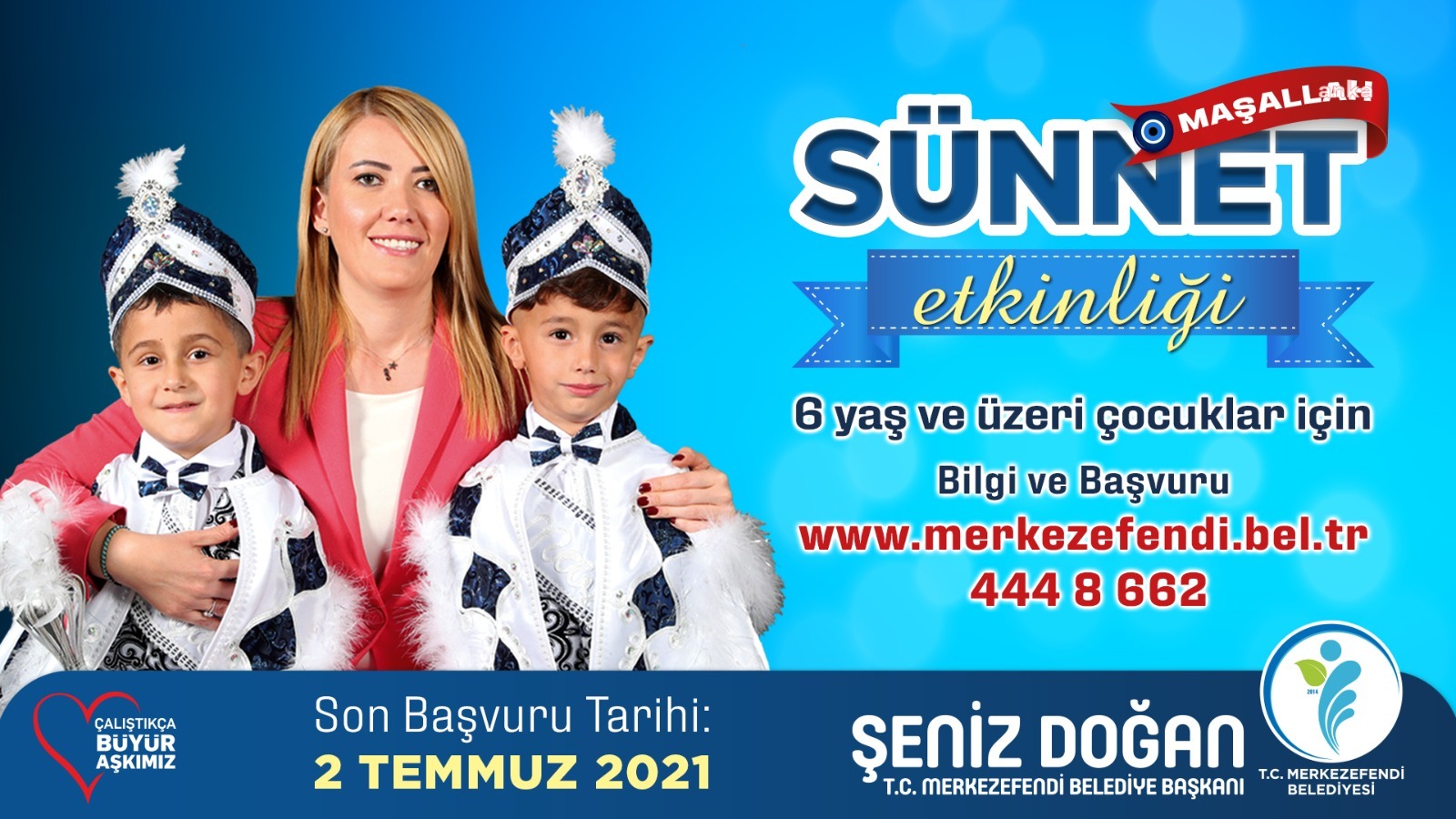 MERKEZEFENDİ BELEDİYESİ’NDEN SÜNNET ŞÖLENİ