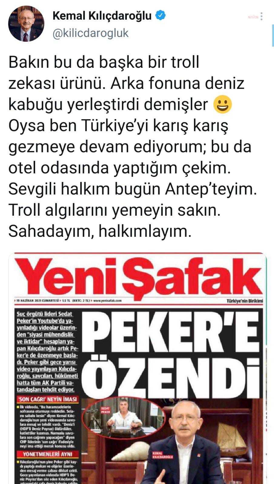 KILIÇDAROĞLU: “TROLL ALGILARINI YEMEYİN SAKIN”