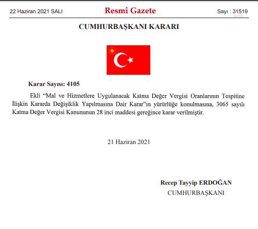 TURİZMDE KDV İNDİRİMİ DESTEĞİ BİR AY DAHA UZATILDI