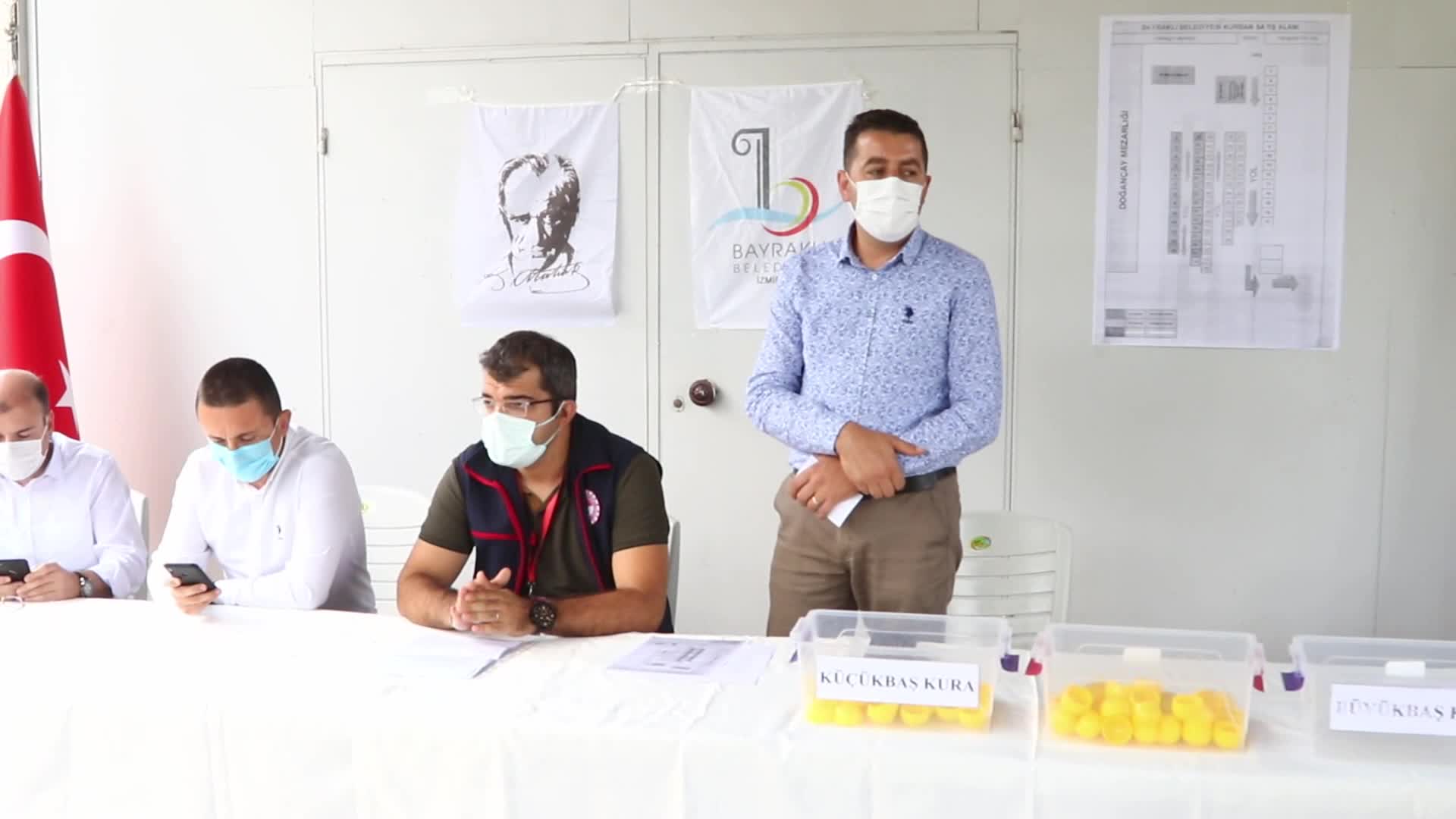 BAYRAKLI’DA KURBAN SATIŞ YERLERİ KURA İLE BELİRLENDİ