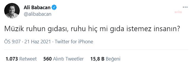 BABACAN: MÜZİK RUHUN GIDASI, RUHU HİÇ Mİ GIDA İSTEMEZ İNSANIN?