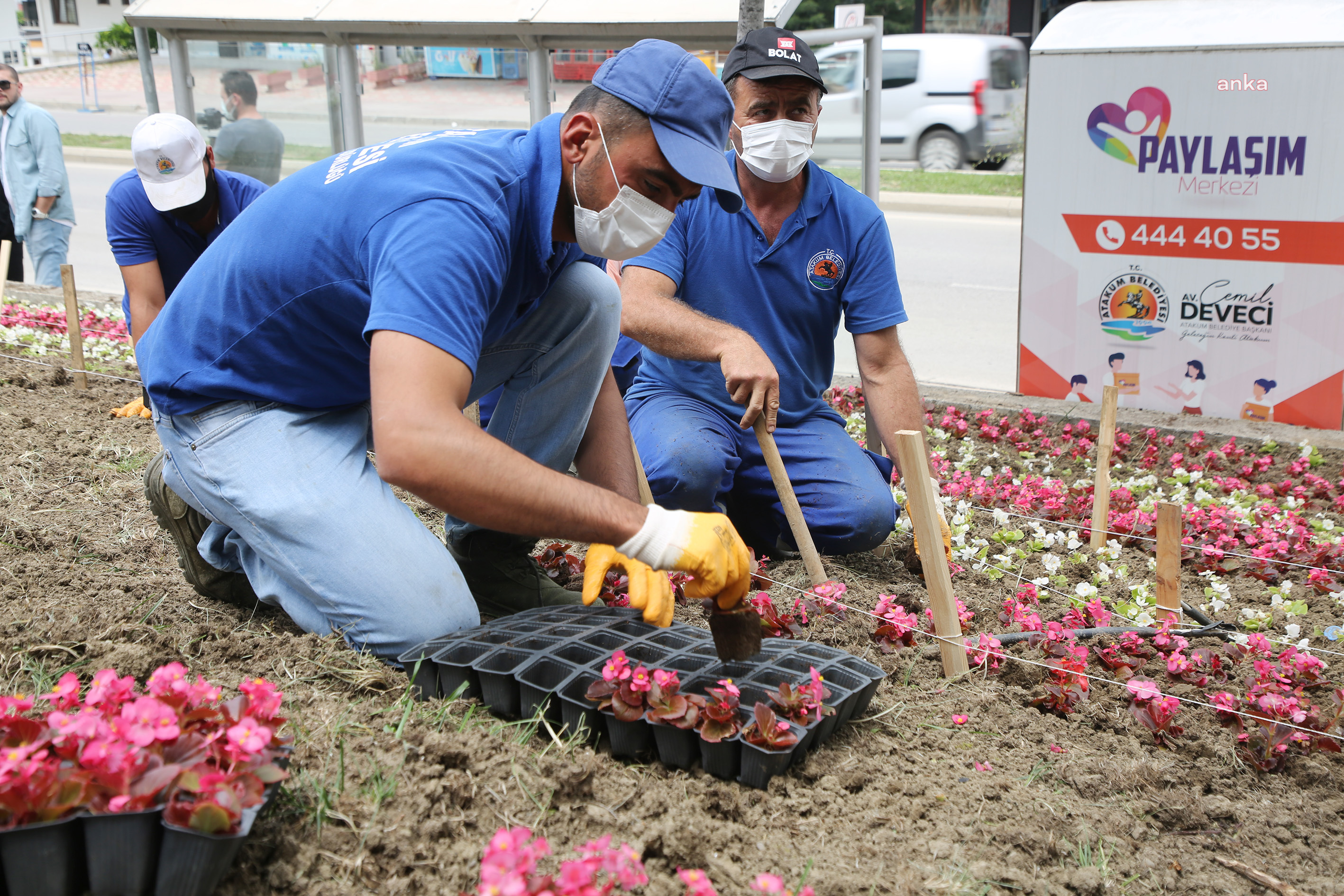 ATAKUM'UN PARKLARINA 30 BİN ADET ÇİÇEK DİKİLDİ