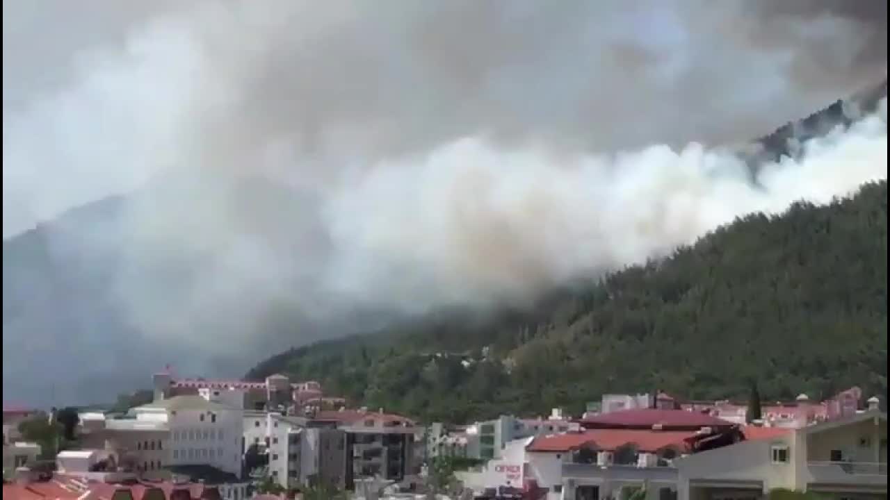 Marmaris'te orman yangını