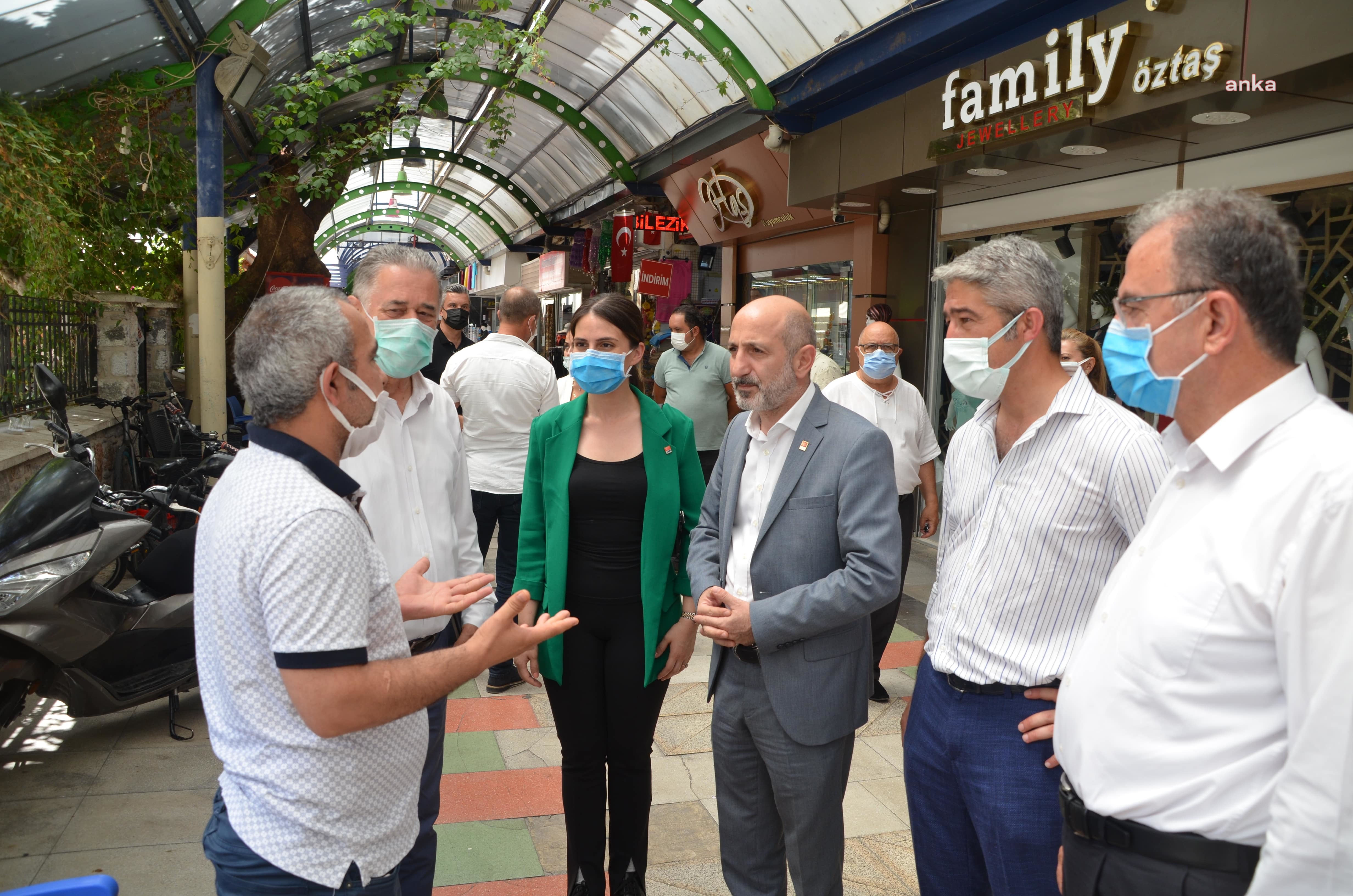 CHP'Lİ ÖZTUNÇ VE BELEDİYE BAŞKANI OKTAY’DAN MARMARİS'TE ESNAF ZİYARETİ