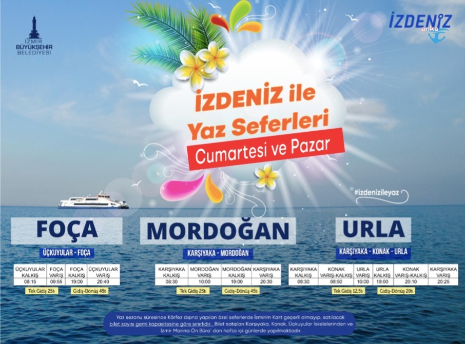 İZMİR, YAZ SEFERLERİNİ SEVDİ