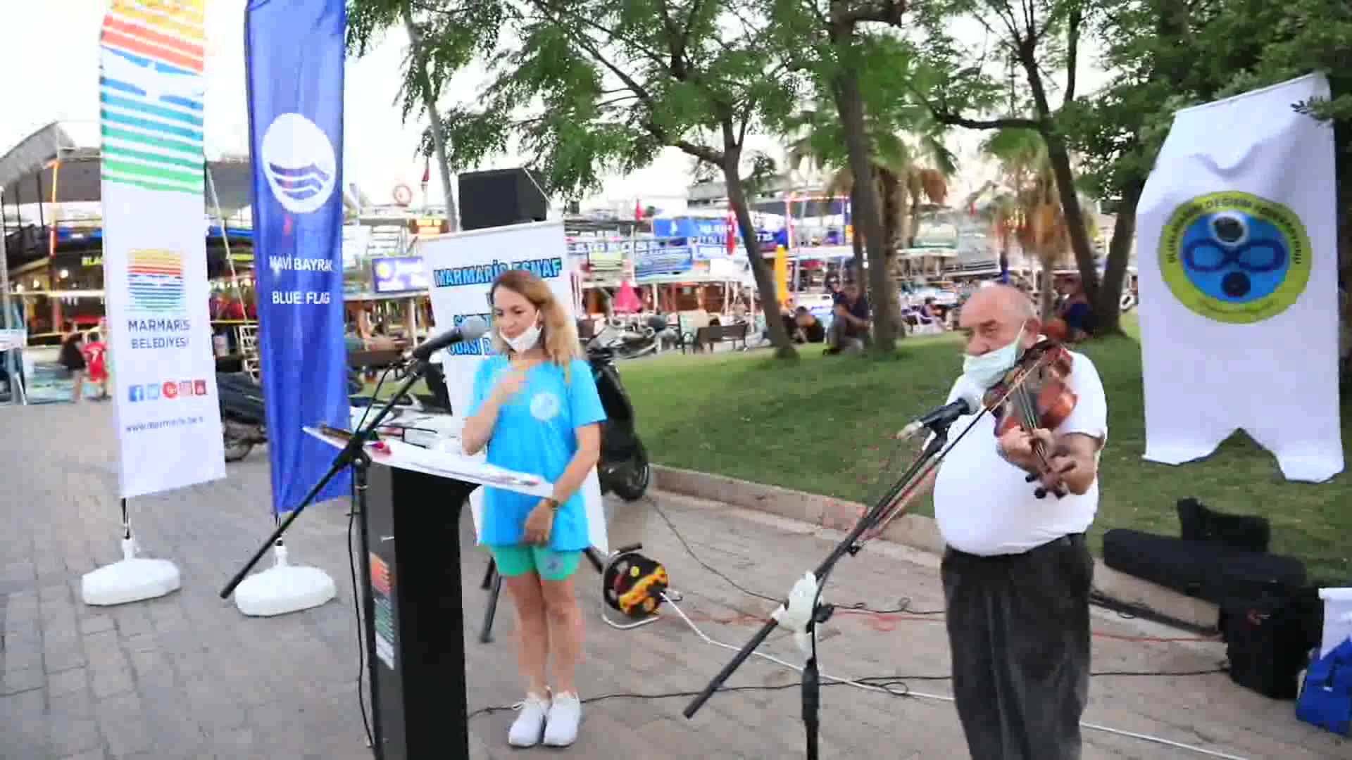 MARMARİS'TE DÜNYA DEĞİŞİM GÜNÜ'NDE NEFES ÇALIŞMASI