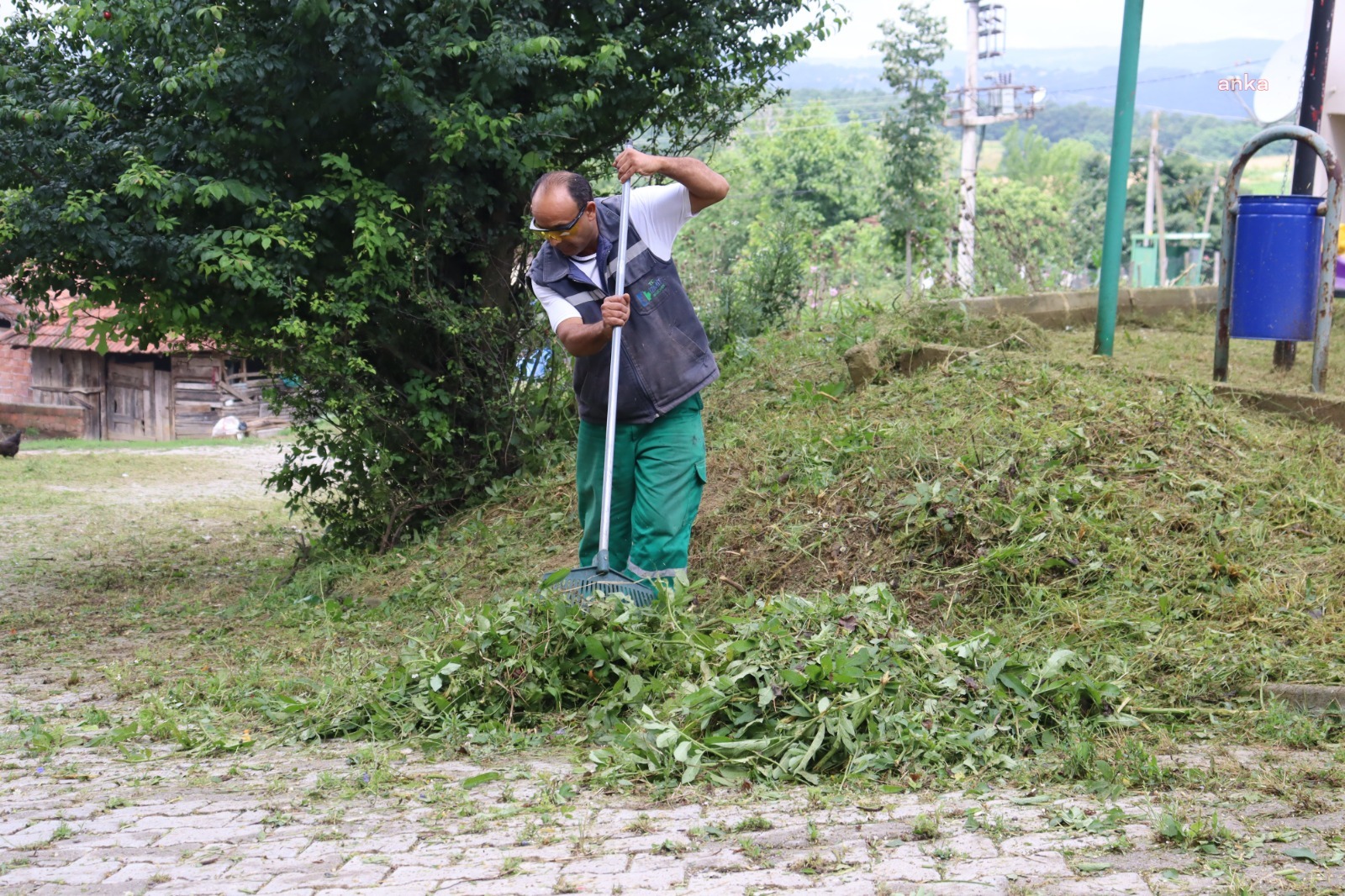 İZMİT BELEDİYESİ HASANCIKLAR’I YABANİ OTLARDAN ARINDIRDI