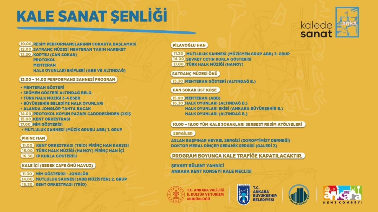 BAŞKENT'TE KALE ESNAFINA DESTEK HAMLESİ: "KALE SANAT ŞENLİĞİ" BAŞLADI