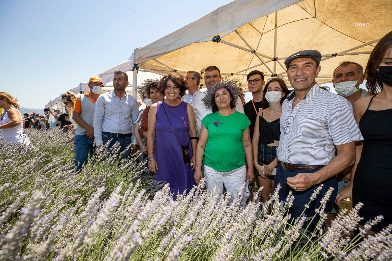 SEFERİHİSAR'DA LAVANTA HASADI YAPILDI