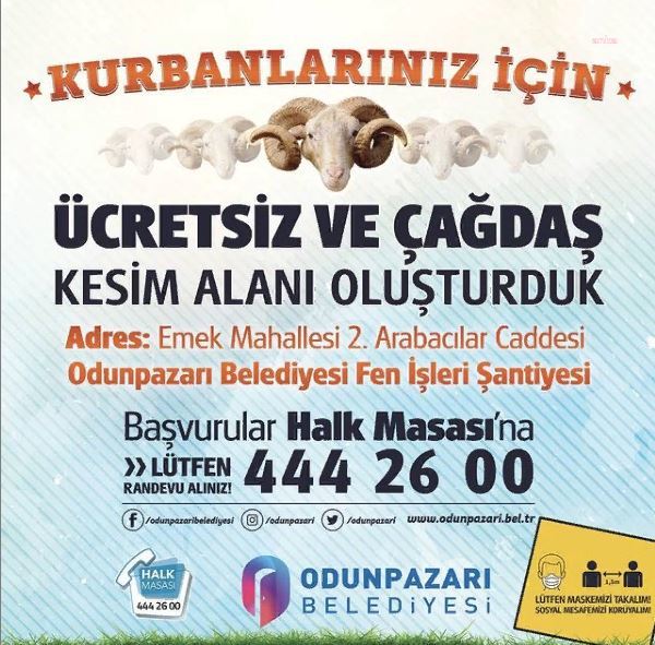 ODUNPAZARI BELEDİYESİ, KURBAN BAYRAMI HAZIRLIKLARINI SÜRDÜRÜYOR