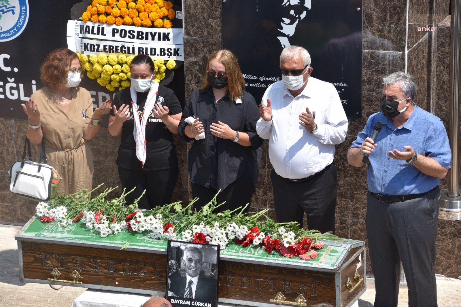 BAYRAM GÜRKAN İÇİN KDZ.EREĞLİ BELEDİYESİ'NDE TÖREN DÜZENLENDİ