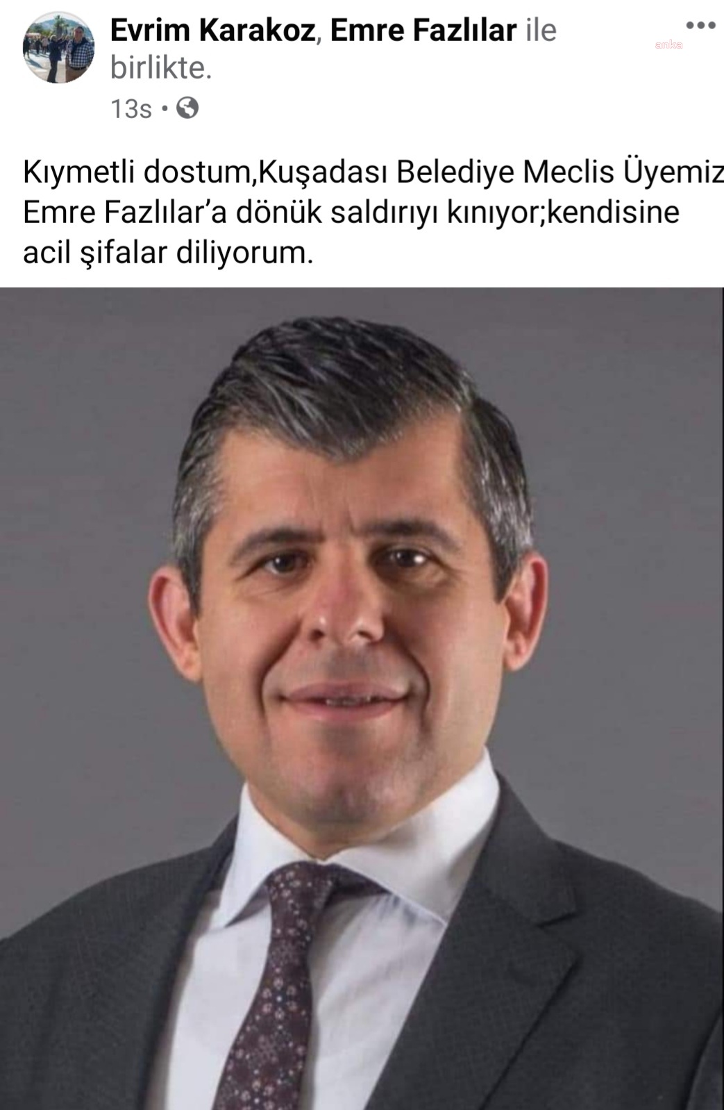 SİYASİLERDEN KUŞADASI BELEDİYE MECLİS ÜYESİ EMRE FAZLILAR’A YAPILAN SALDIRIYA SERT TEPKİ