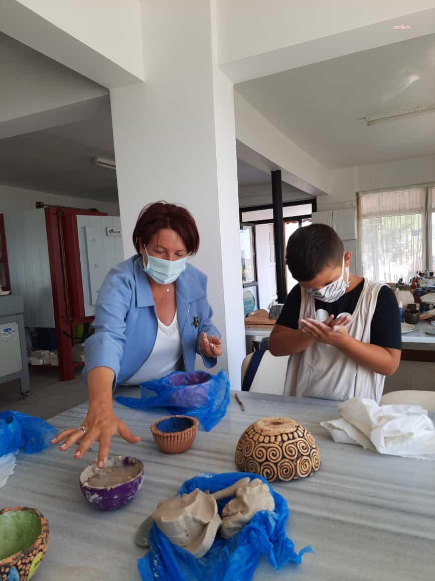 KARABURUN BELEDİYESİ, ÇOCUKLAR İÇİN SERAMİK ATÖLYESİ KURDU
