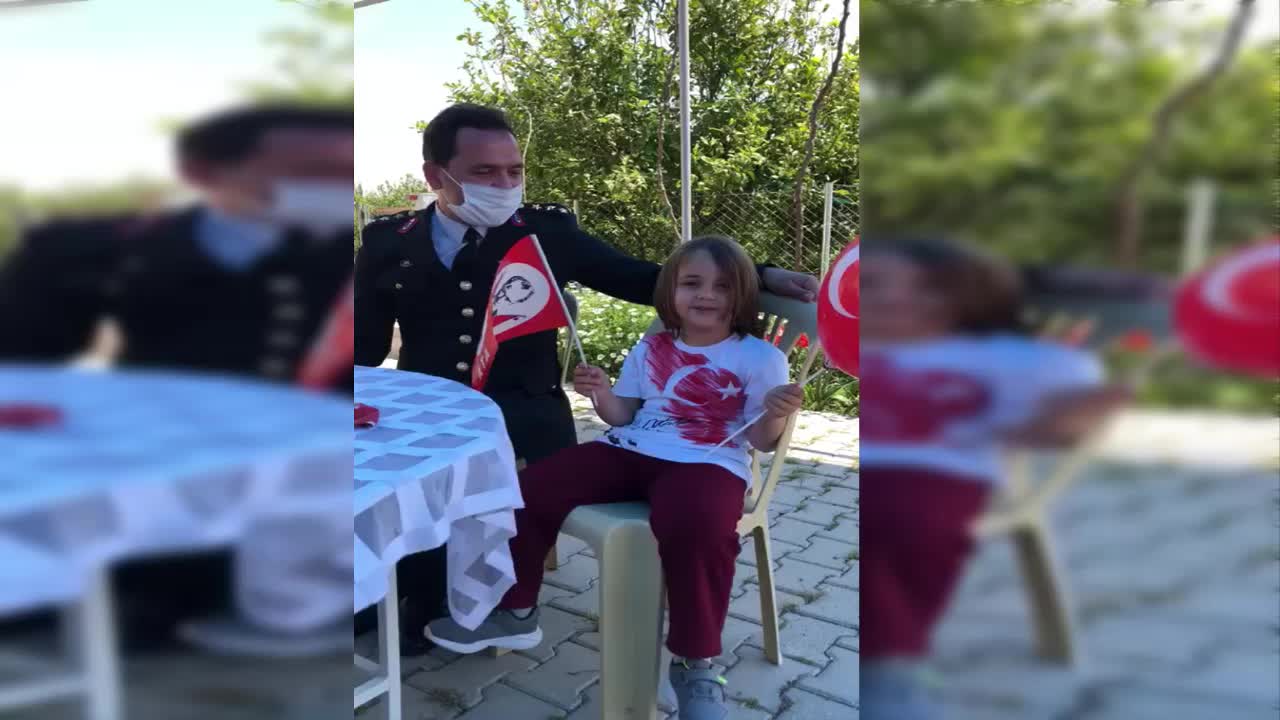 ŞEHİT ÇOCUĞUNA 23 NİSAN KUTLAMASI