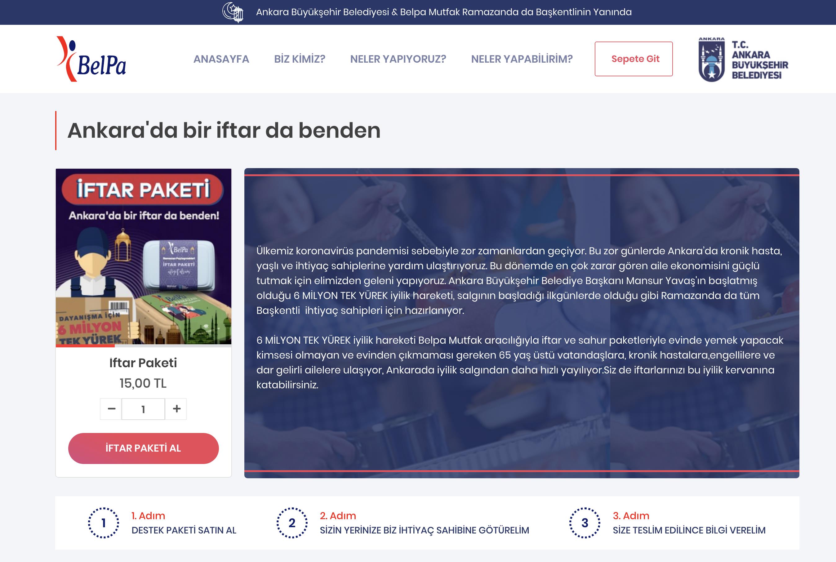 BAŞKAN YAVAŞ’TAN “BİR İFTAR DA BENDEN” KAMPANYASI