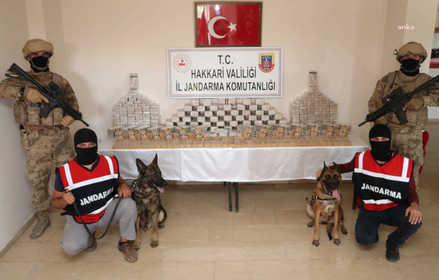 HAKKARİ'DE 184 KİLO EROİN ELE GEÇİRİLDİ