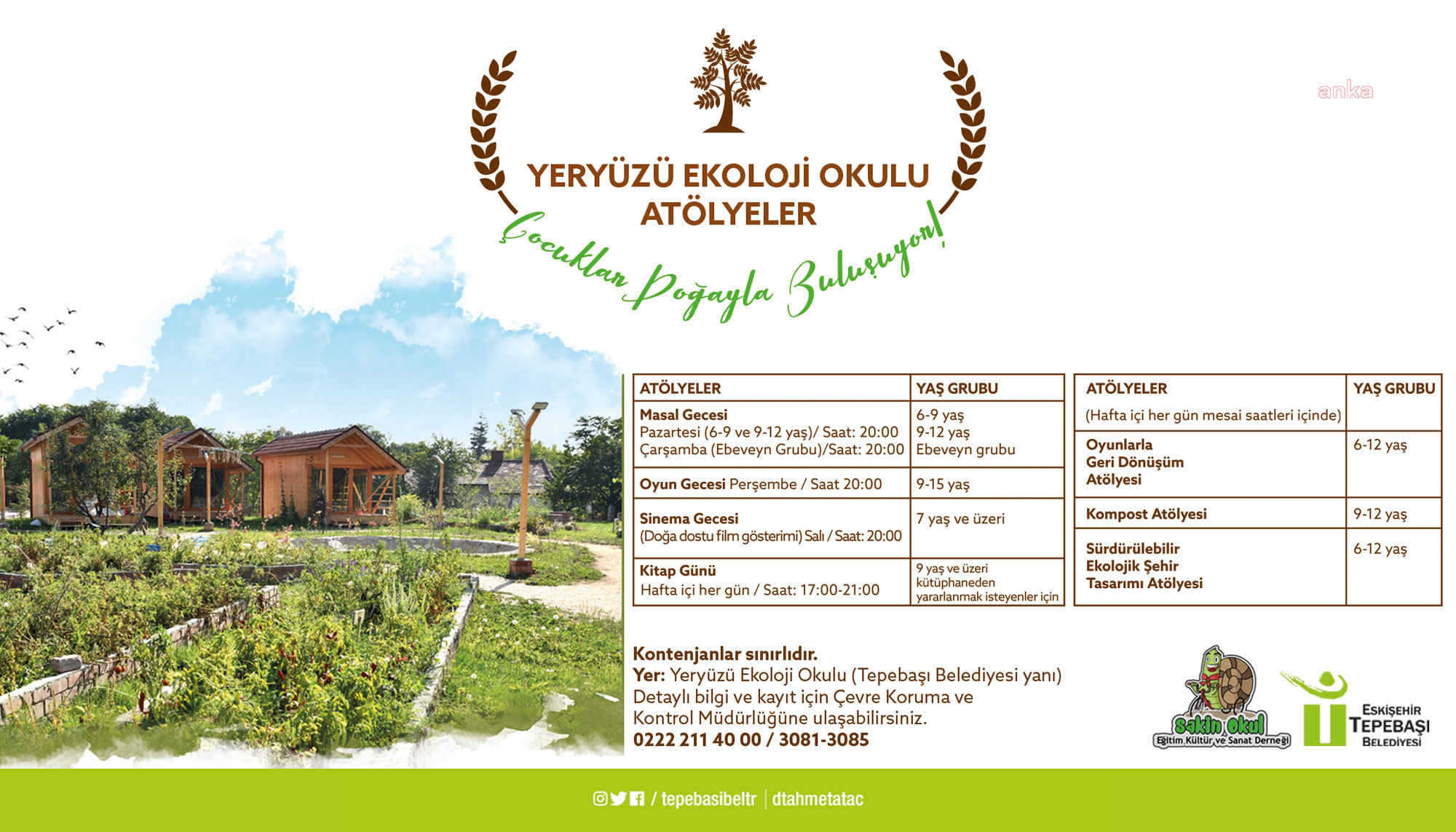 TEPEBAŞI'NDA ÇOCUKLAR DOĞA İLE BULUŞMAYA DEVAM EDİYOR