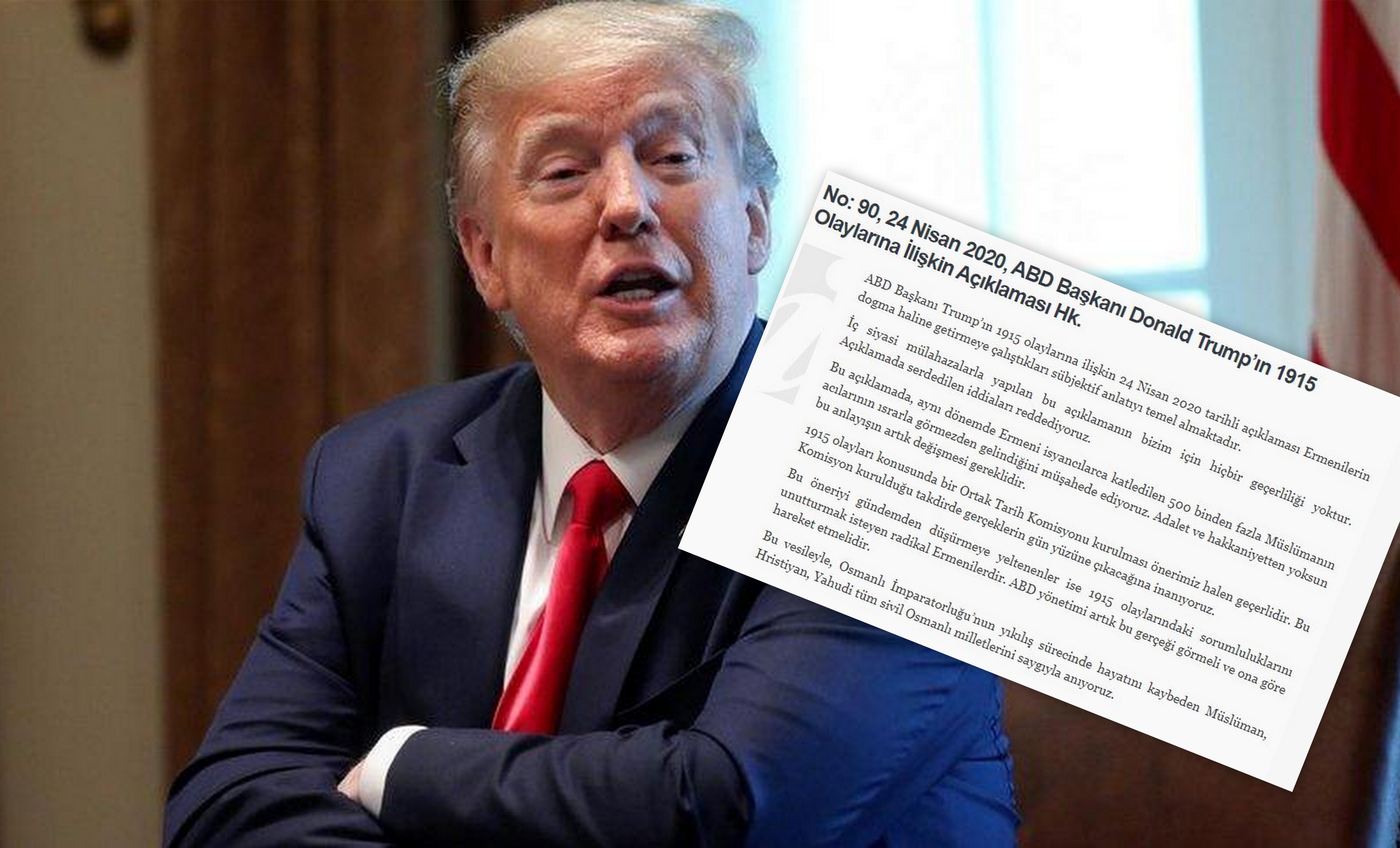 DIŞİŞLERİ BAKANLIĞI’NDAN TRUMP’A 1915 YANITI: AÇIKLAMANIN BİZİM İÇİN GEÇERLİLİĞİ YOKTUR