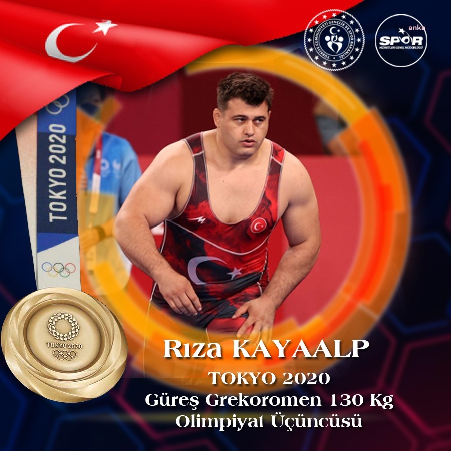 MİLLİ GÜREŞÇİ RIZA KAYAALP, 2020 TOKYO OLİMPİYATLARI'NDA BRONZ MADALYA KAZANDI