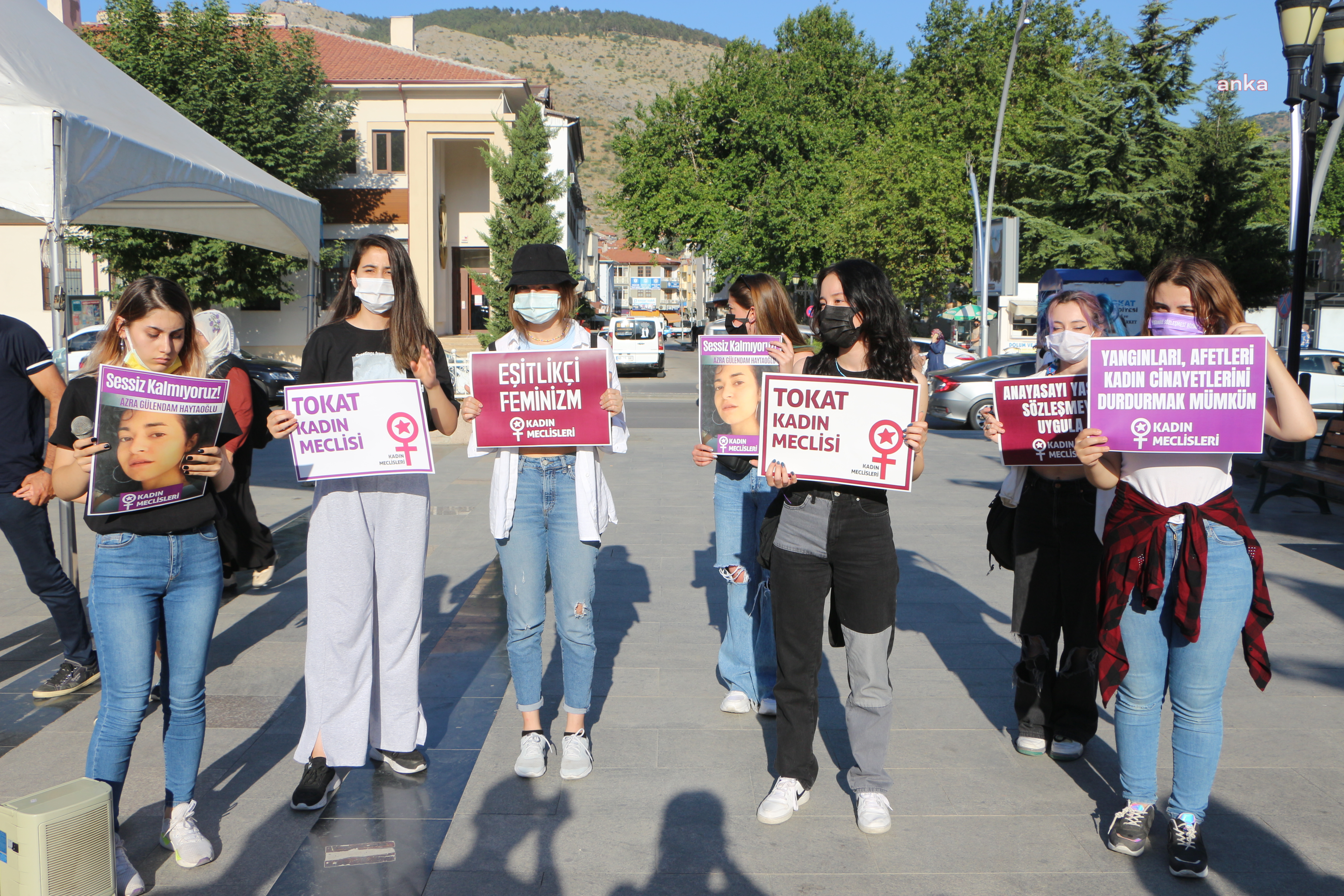 TOKATLI KADINLARDAN AZRA GÜLENDAM HAYTAOĞLU İÇİN EYLEM