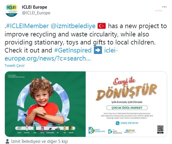 İZMİT BELEDİYESİ'NİN "ÇOCUK ÖDÜL MARKET" PROJESİ ÖRNEK GÖSTERİLDİ