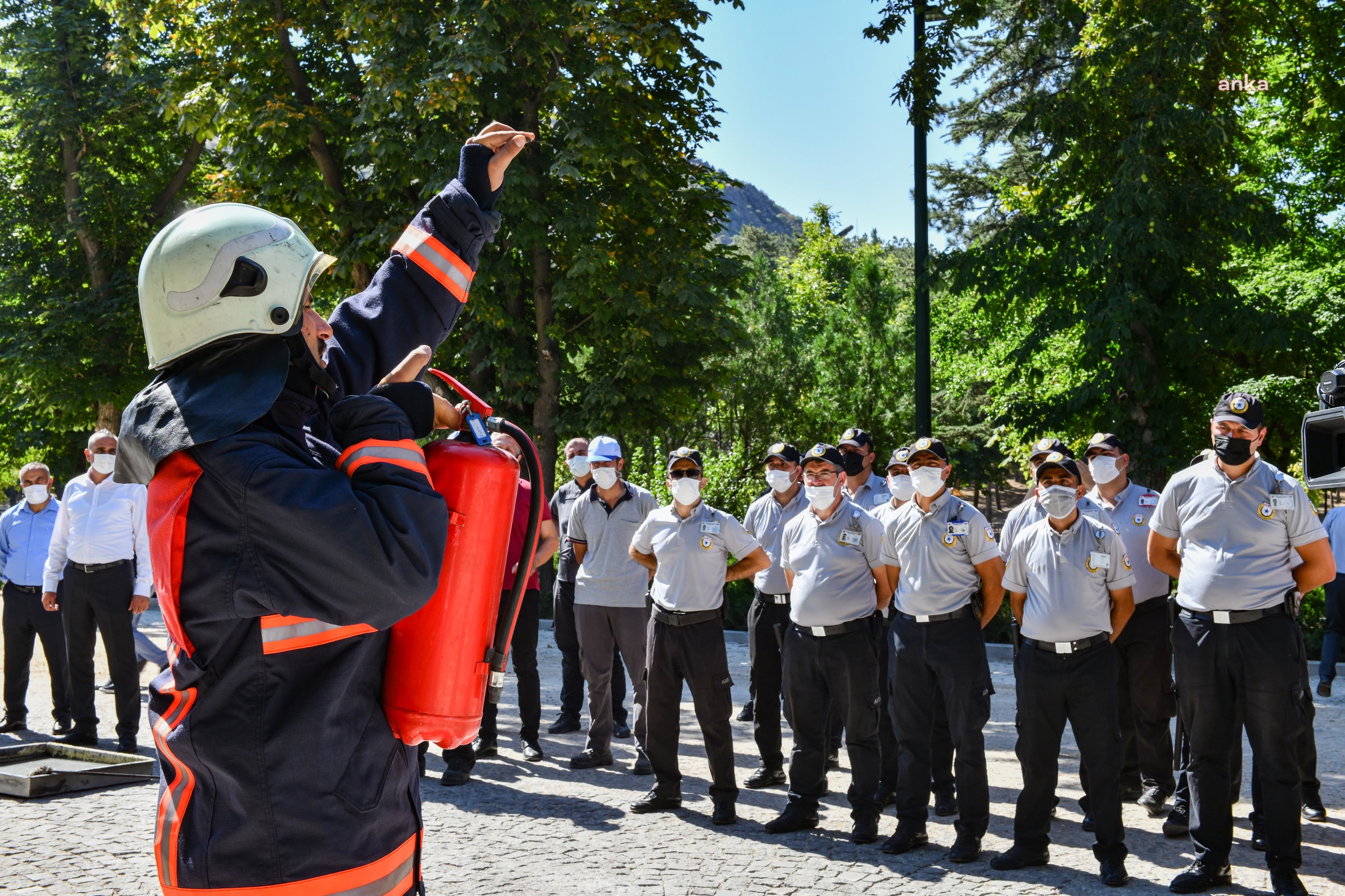 ANKARA İTFAİYESİ’NDEN ANFA PERSONELİNE YANGIN EĞİTİMİ
