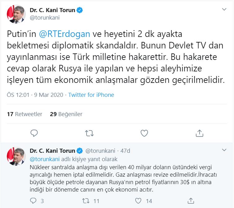 GELECEK PARTİLİ TORUN ERDOĞAN'IN RUSYA ZİYARETİ SIRASINDA BEKLETİLMESİNE TEPKİ GÖSTERDİ