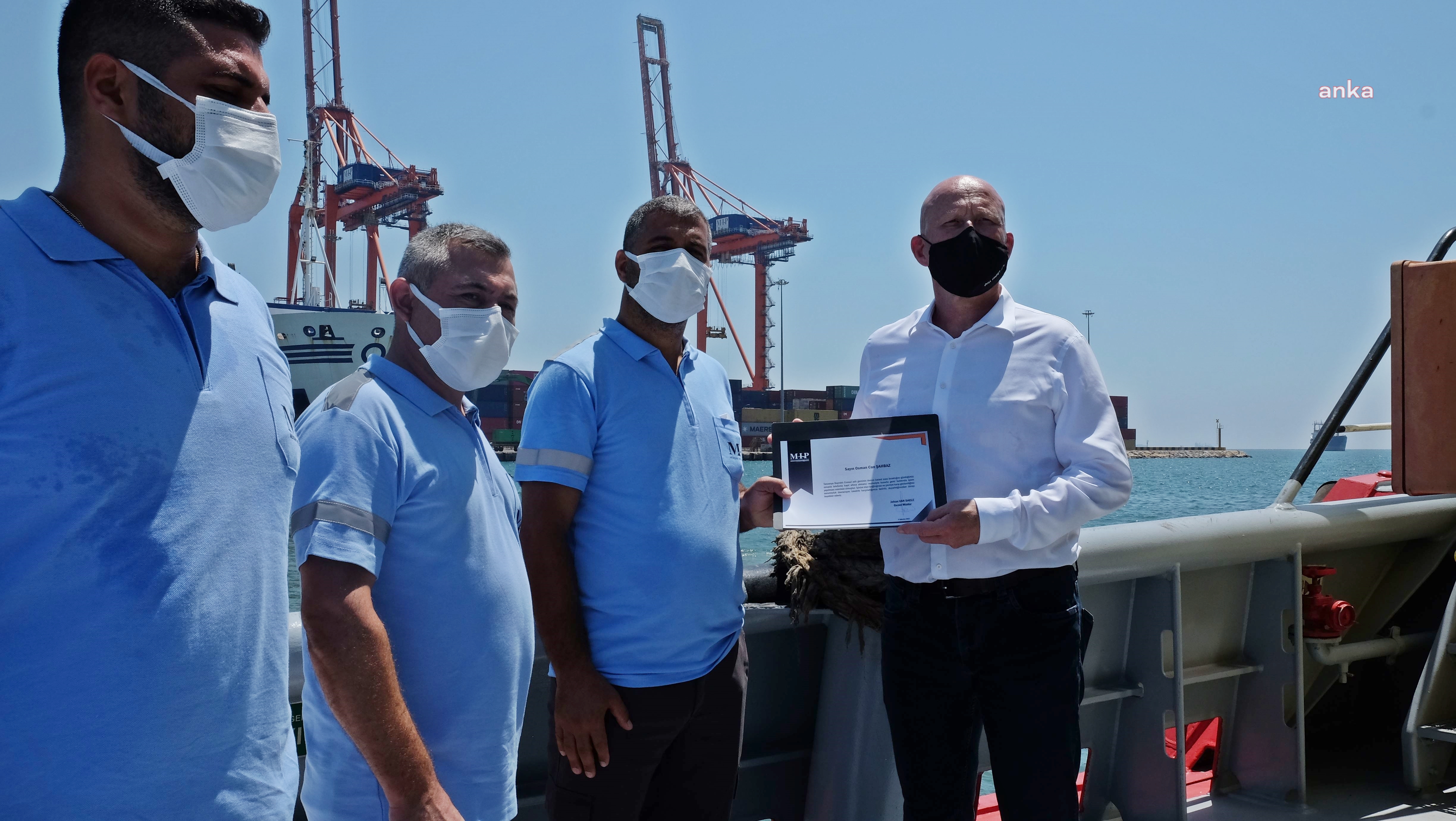 MERSİN’DE, MIP’DEN ÖDÜL ALAN PERSONEL, MANAVGAT ORMAN YANGINI KAMPANYASINA BAĞIŞLADI