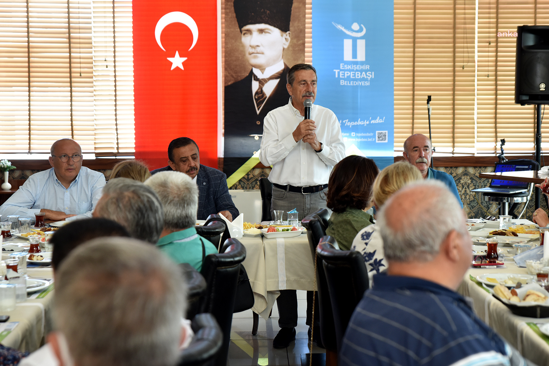 TEPEBAŞI BELEDİYE BAŞKANI ATAÇ MİHALIÇÇIKLILAR İLE BULUŞTU