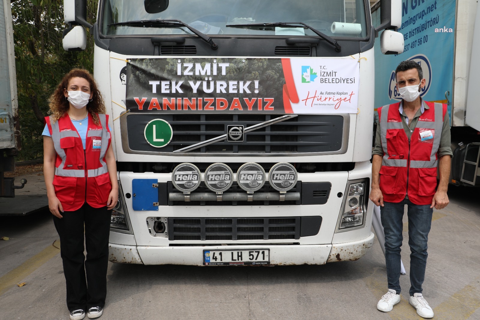 İZMİT BELEDİYESİ'NİN YARDIM TIRI MUĞLA'YA DOĞRU YOLA ÇIKTI