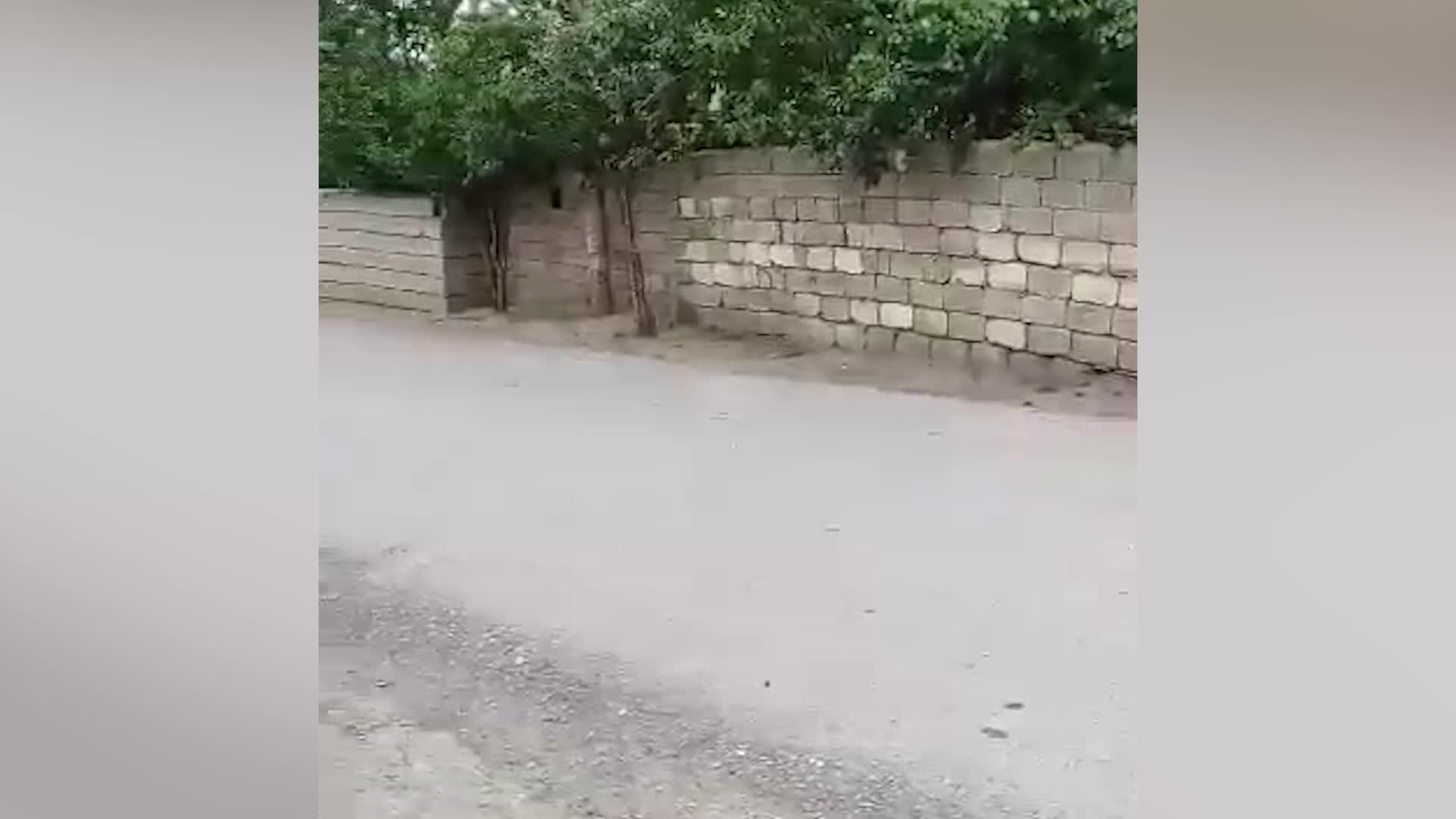 ÇOK SAYIDA AFGAN GÖÇMEN VAN SOKAKLARINDA KOŞTURURKEN GÖRÜNTÜLENDİ
