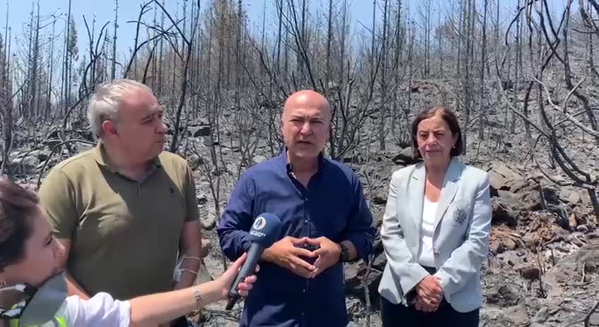 CHP İKLİM ARAŞTIRMA KOMİSYONU YANGIN BÖLGESİNDE