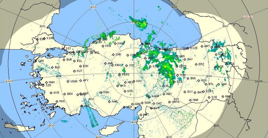 KAYSERİ, KIRŞEHİR, NEVŞEHİR, SİVAS VE YOZGAT ÇEVRELERİ İÇİN KUVVETLİ YAĞIŞ UYARISI