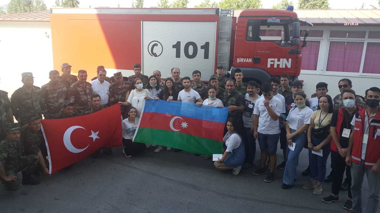 MUĞLA’DAKİ ÇOCUK EVLERİNDEN AZERBAYCAN YANGIN SÖNDÜRME EKİPLERİNE TEŞEKKÜR
