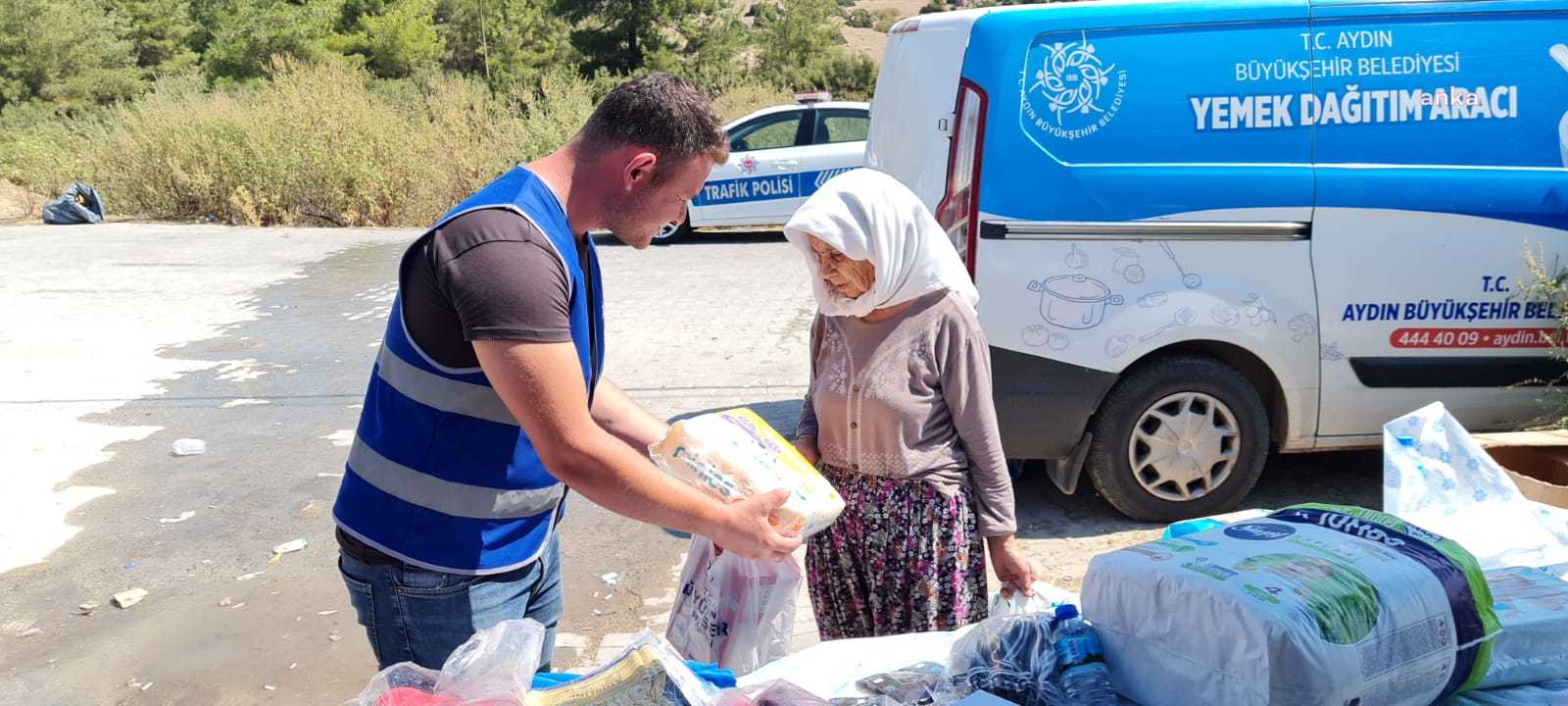 AYDIN BÜYÜKŞEHİR BELEDİYESİ, YANGIN BÖLGESİNDEKİ ÇALIŞMALARINI SÜRDÜRÜYOR