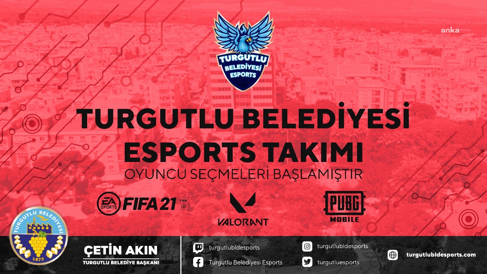 TURGUTLU BELEDİYESİ MANİSA'NIN İLK VE TEK E-SPOR TAKIMINI KURUYOR