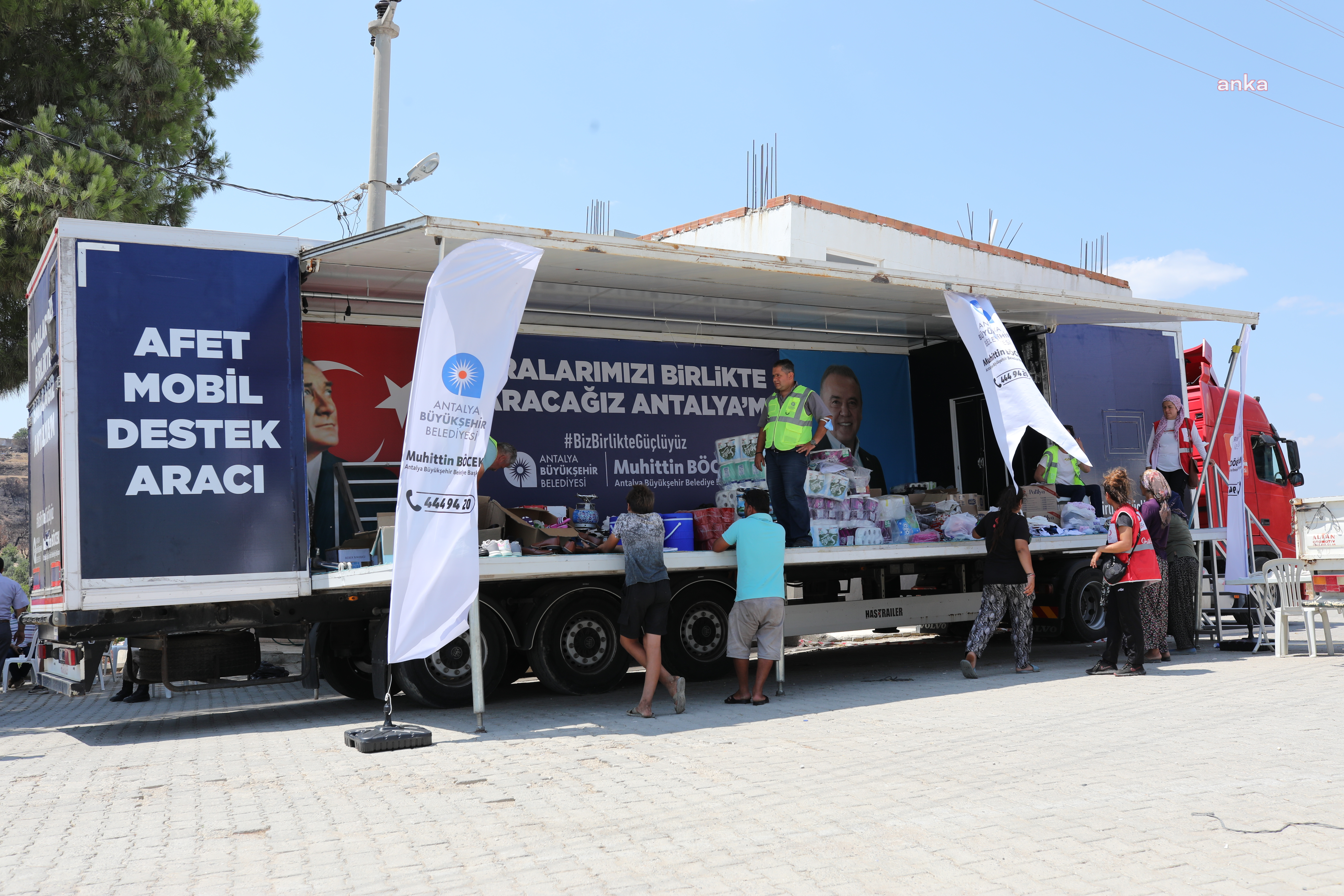 ANTALYA BÜYÜKŞEHİR BELEDİYESİ'NDEN YANGIN BÖLGELERİNE DESTEK