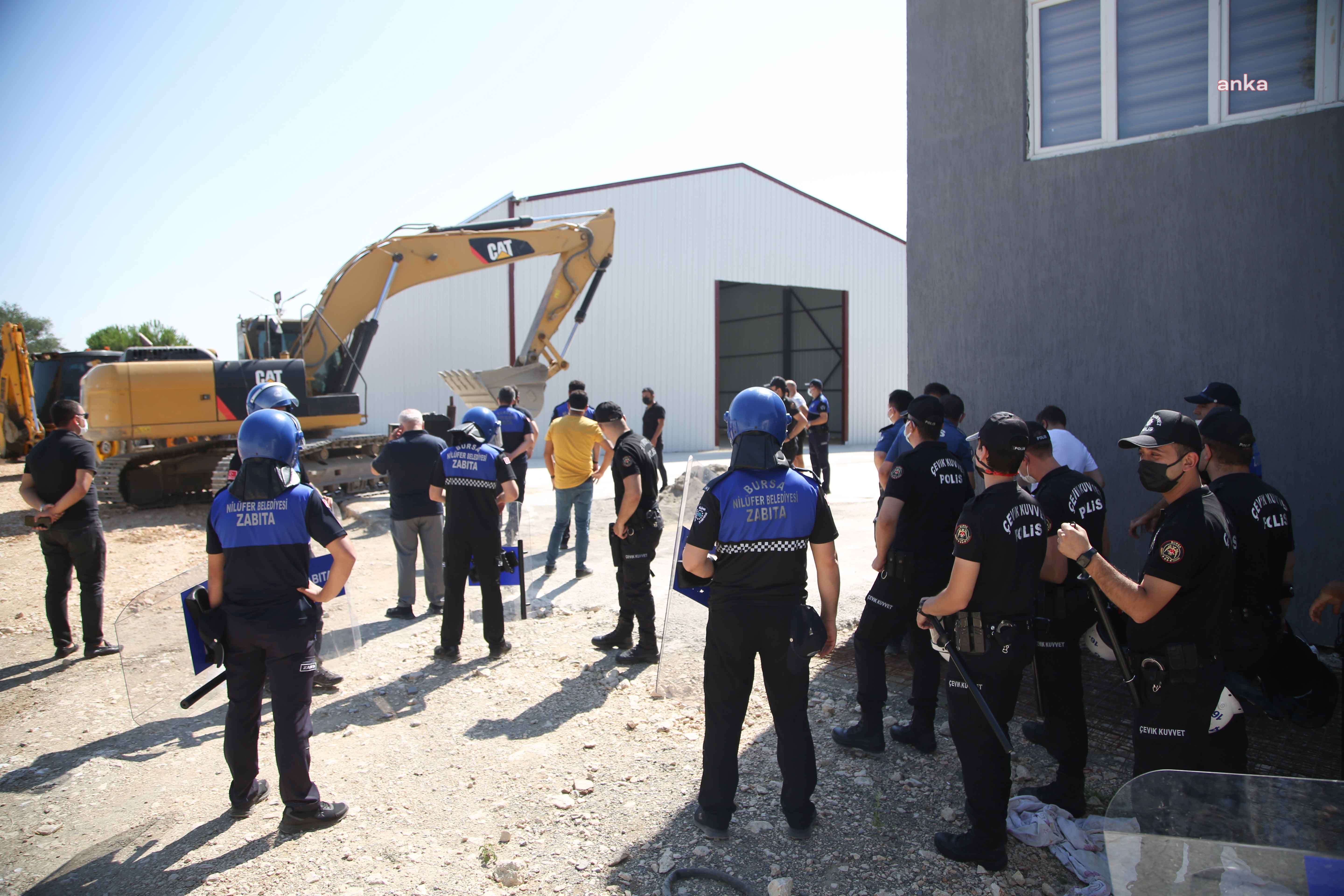 NİLÜFER BELEDİYESİ KAÇAK YAPIYI İKİNCİ KEZ YIKTI