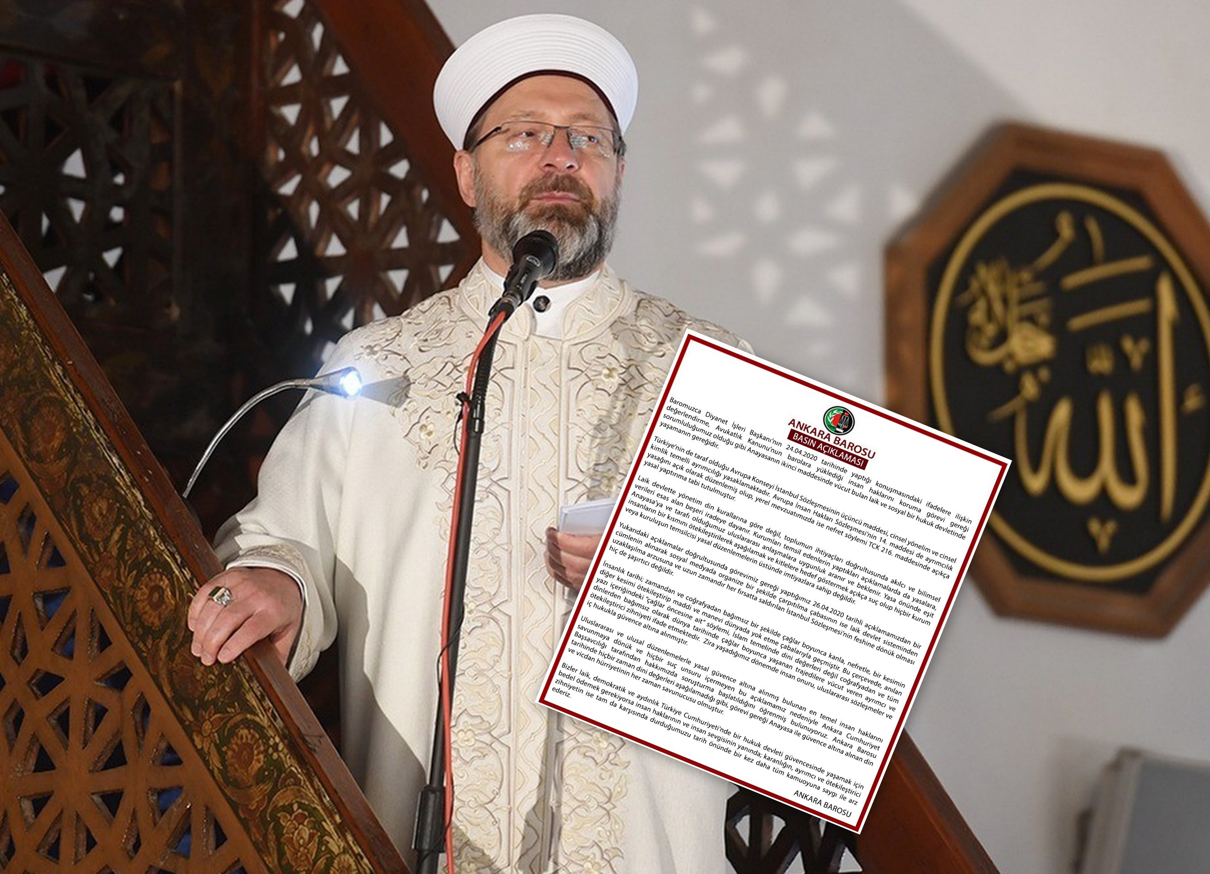ANKARA BAROSU İLE DİYANET ARASINDAKİ TARTIŞMA SÜRÜYOR