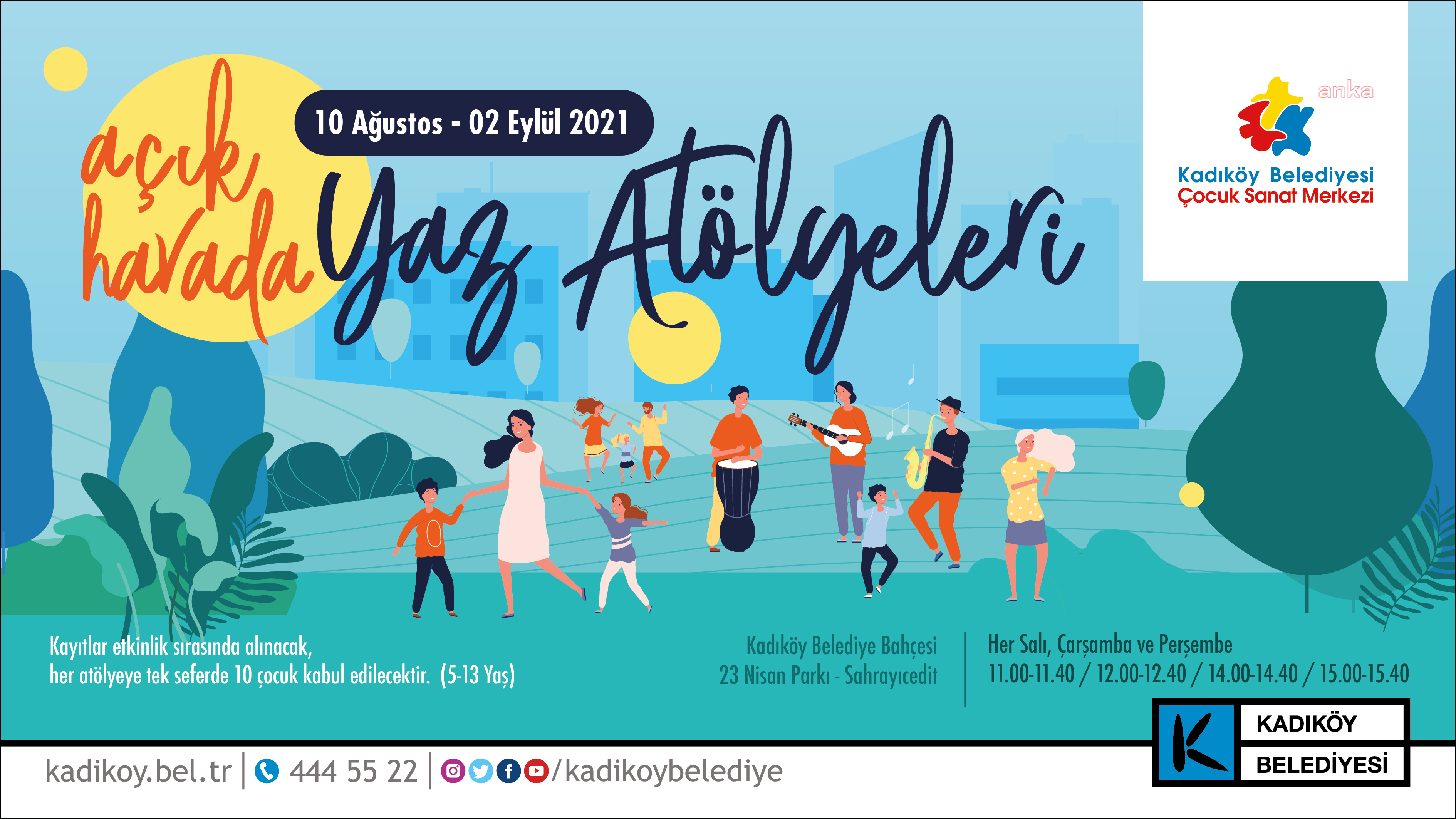 KADIKÖY’DE ÇOCUKLAR İÇİN ÜCRETSİZ YAZ ATÖLYELERİ