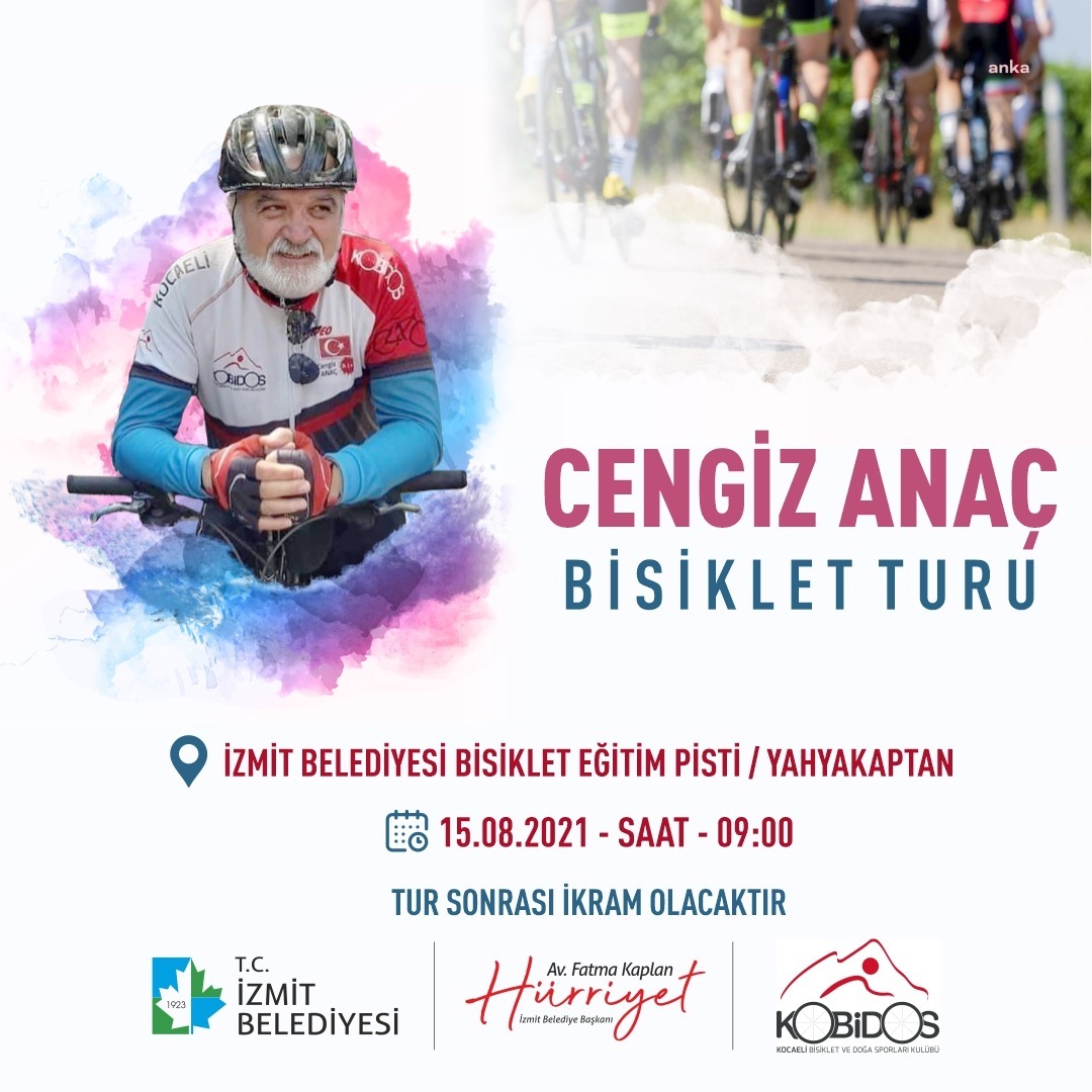 İZMİT BELEDİYESİ CENGİZ ANAÇ İÇİN BİSİKLET TURU DÜZENLİYOR