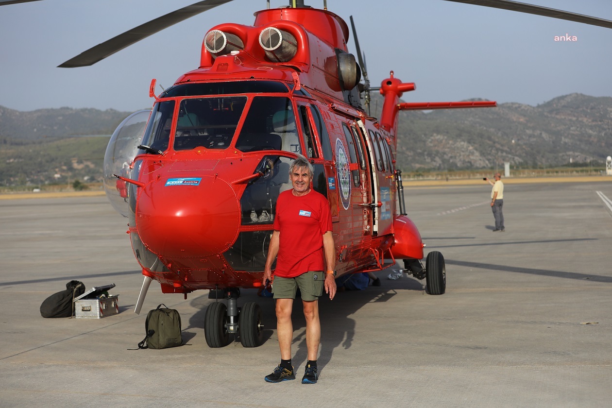 MUĞLA BÜYÜKŞEHİR'İN HELİKOPTERİ ALEVLERE 4 GÜNDE 322 KEZ SU BIRAKTI