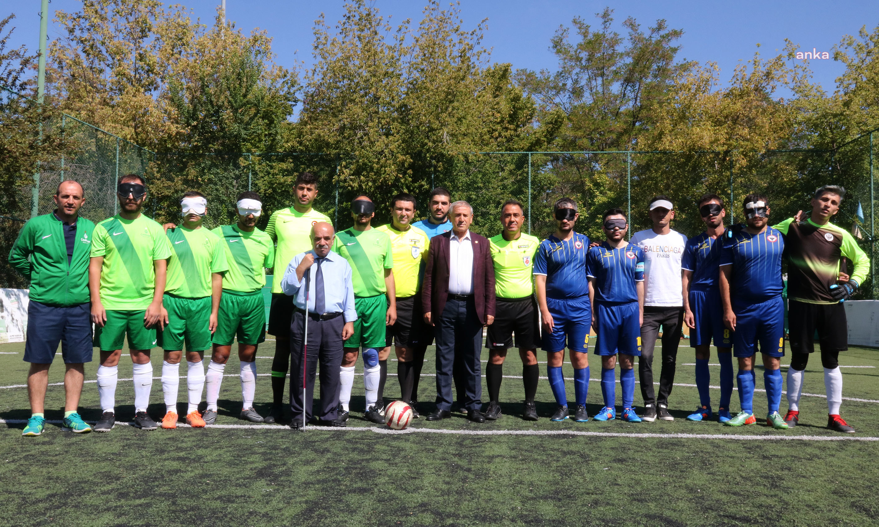 ÇANKAYA BELEDİYESİ GÖRME ENGELLİLER FUTBOL TAKIMI DERBİNİN GALİBİ OLDU