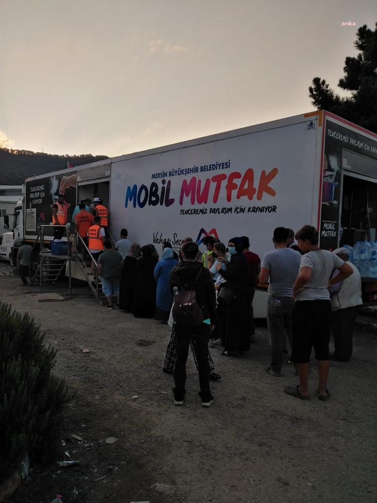MERSİN BÜYÜKŞEHİR’İN MOBİL MUTFAK TIR'INDA TENCERELER SELZEDELER İÇİN KAYNIYOR